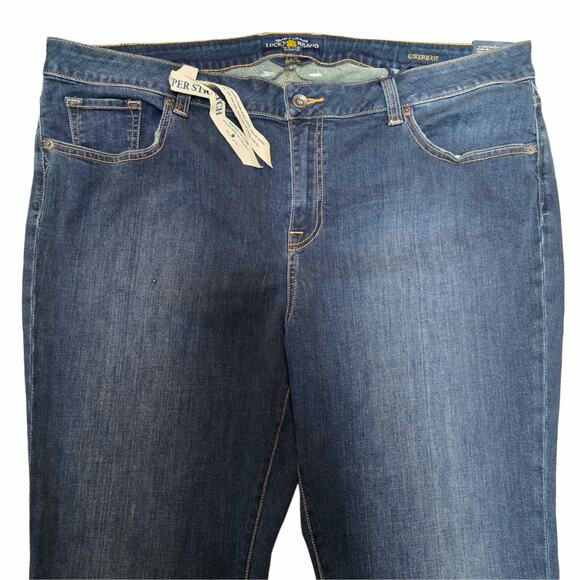 Bootcut Jeans Lucky Brand Plus Size 22W Ginger Boot Dark Stretch Denim - Picture 3 of 10